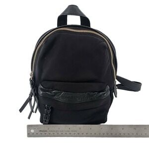 Liebeskind Berlin Mini Backpack Black Nylon Leather Trim  VTG  READ